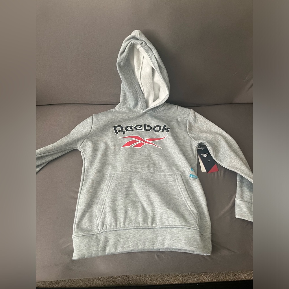 Kids Reebok Grey Hoodie